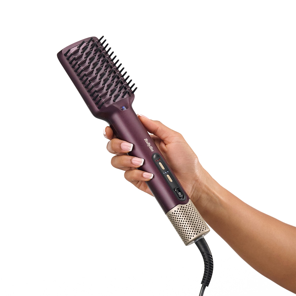 Cepillo alisador BaByliss Air Power Smooth con modo Ultra-Care Dorado-8