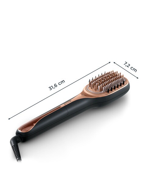 Cepillo reparador Rowenta Hair Therapist CF9940F0 con Tecnología Thermal care Negro / Cobre-3