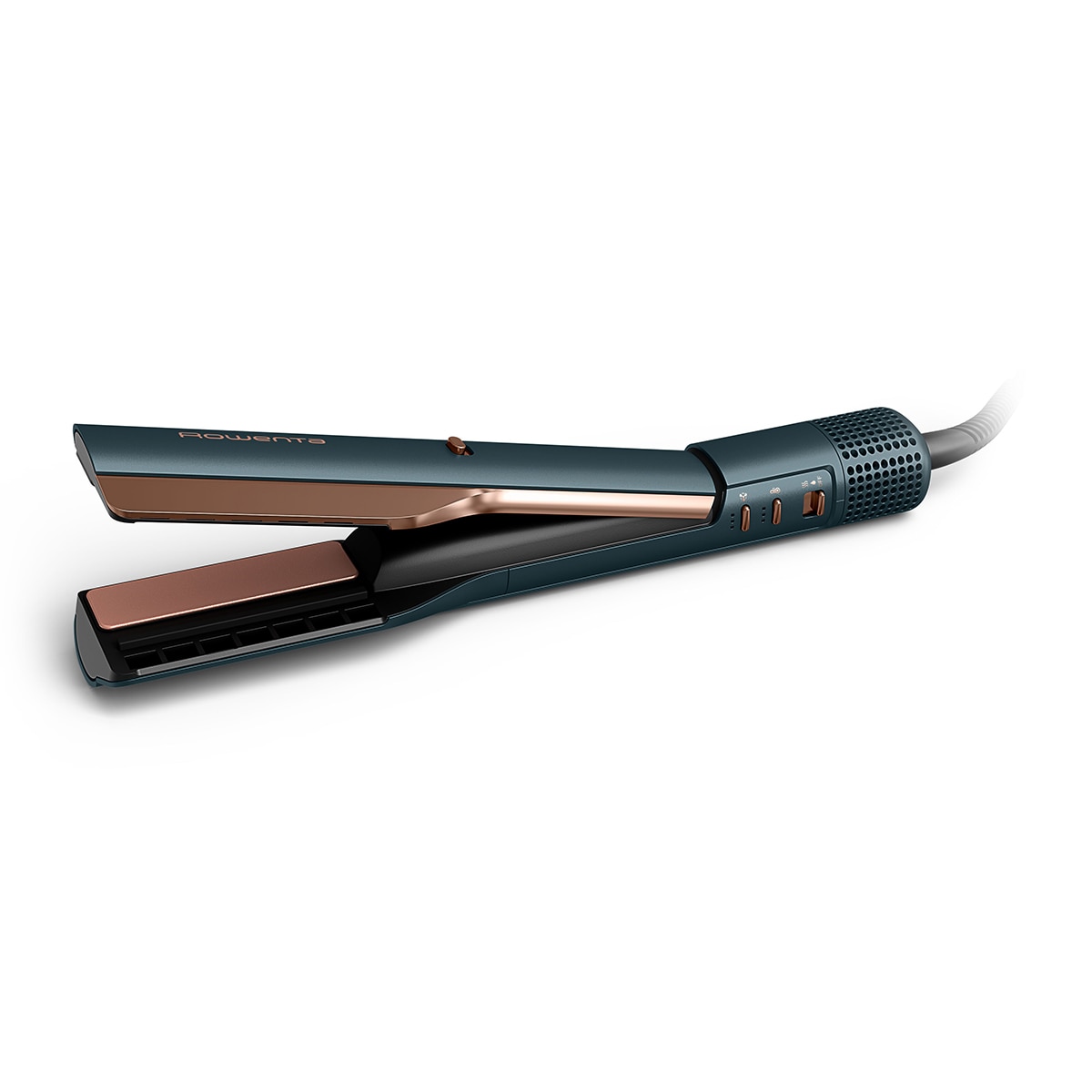 Plancha de Pelo con Secador Rowenta Air KeraStraight Ultimate Experience SF9A20 Seca y Alisa - Azul Azul-1