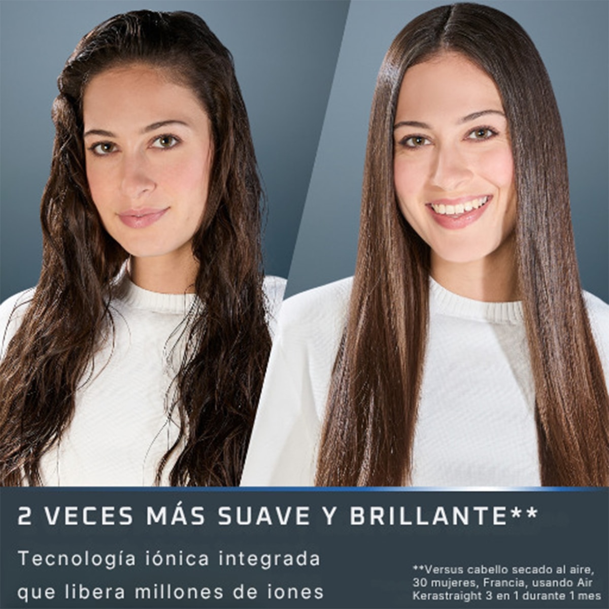 Plancha de Pelo con Secador Rowenta Air KeraStraight Ultimate Experience SF9A20 Seca y Alisa - Azul Azul-5