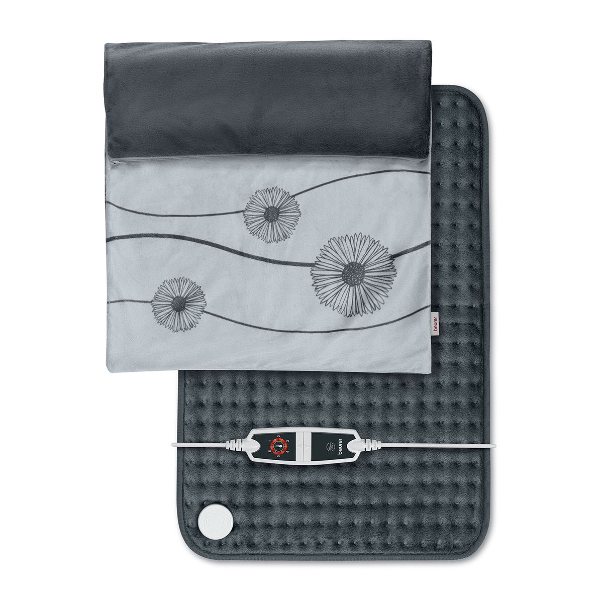 Almohadilla eéctrica Buerer tacto suave HK-125XXL - Gris marengo Gris marengo-2