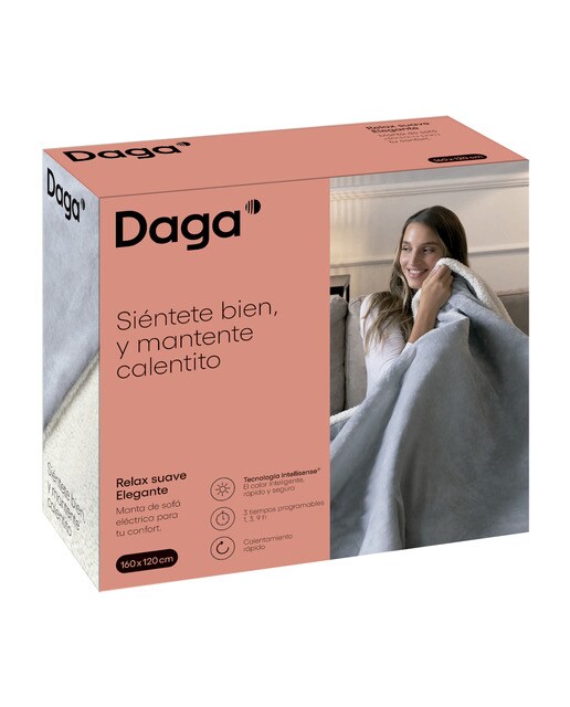 Manta eléctrica Daga 26000 Relax suave elegante con 6 niveles de temperatura 6