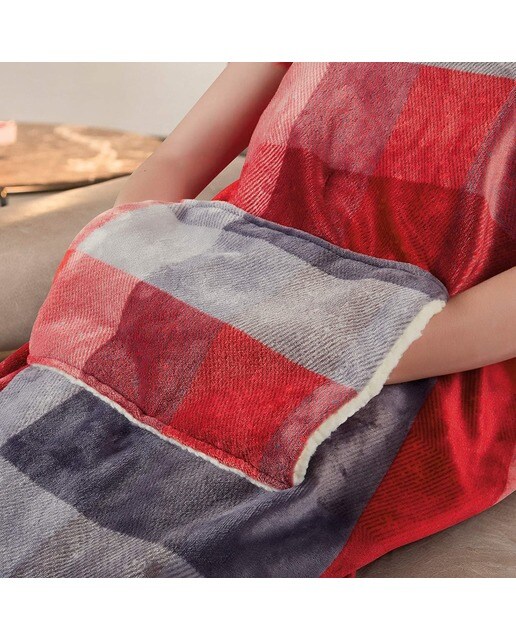 Manta Elétrica Imetec 16777 Adapto com Bolso de 150x110 cm - Vermelho Xadrez 4