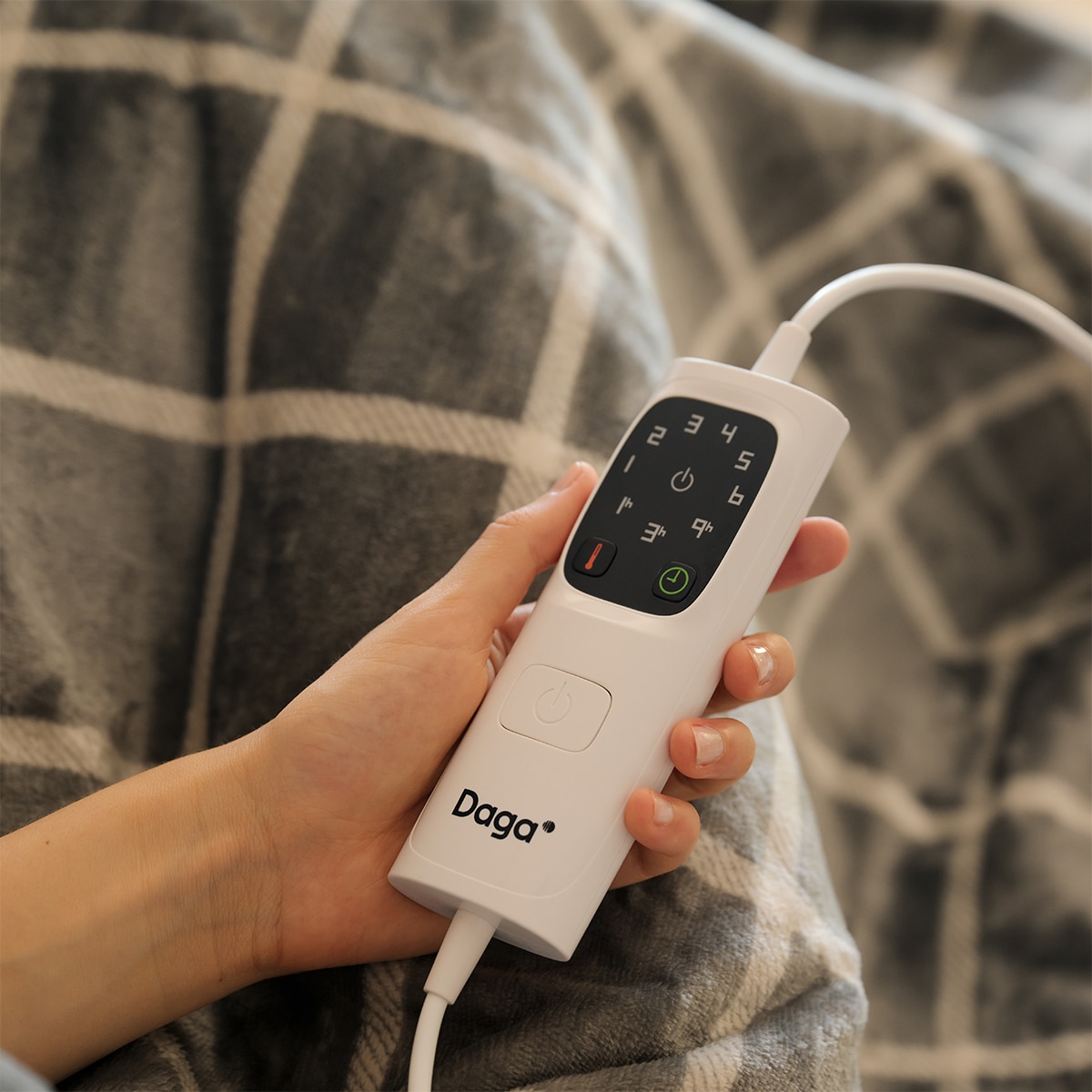 Manta eléctrica Daga relax suave con 6 niveles de temperatura Blanco-3