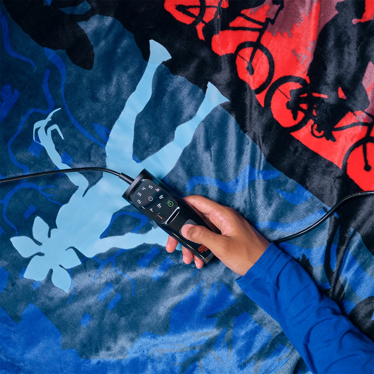 Manta eléctrica Daga Stranger Things con 6 niveles de temperatura Beige-3