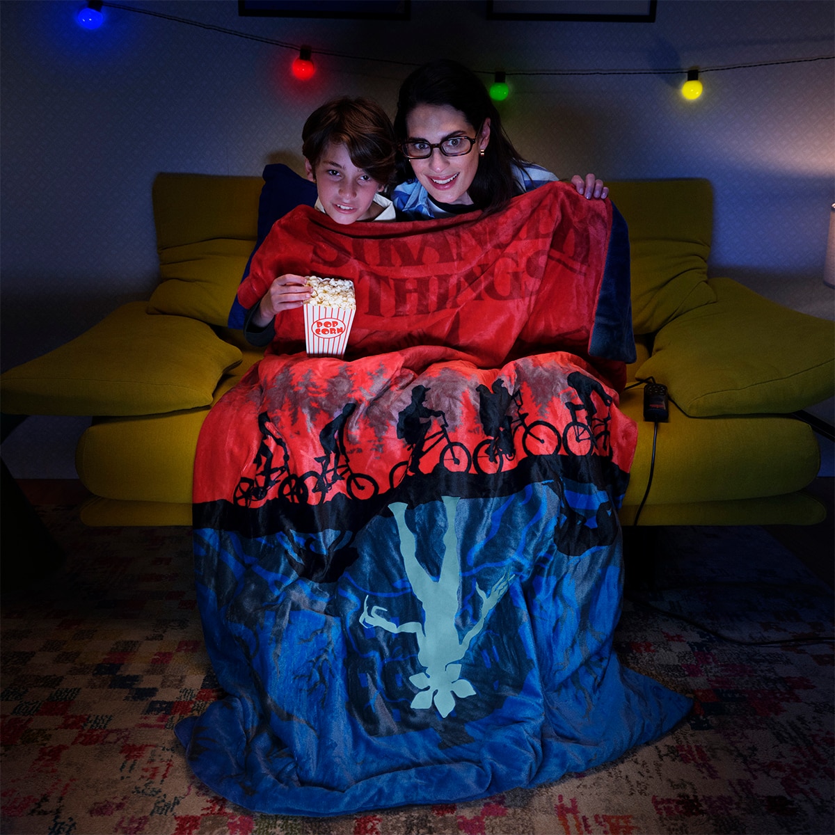 Manta eléctrica Daga Stranger Things con 6 niveles de temperatura Beige-5