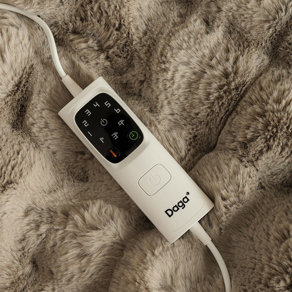 Manta eléctrica Daga relax suave nube con 6 niveles de temperatura Marrón-4