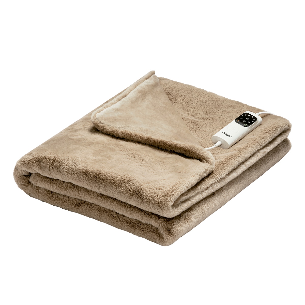 Manta eléctrica Daga Relax Suave Chic XL 180x140 - Marrón Marrón-1