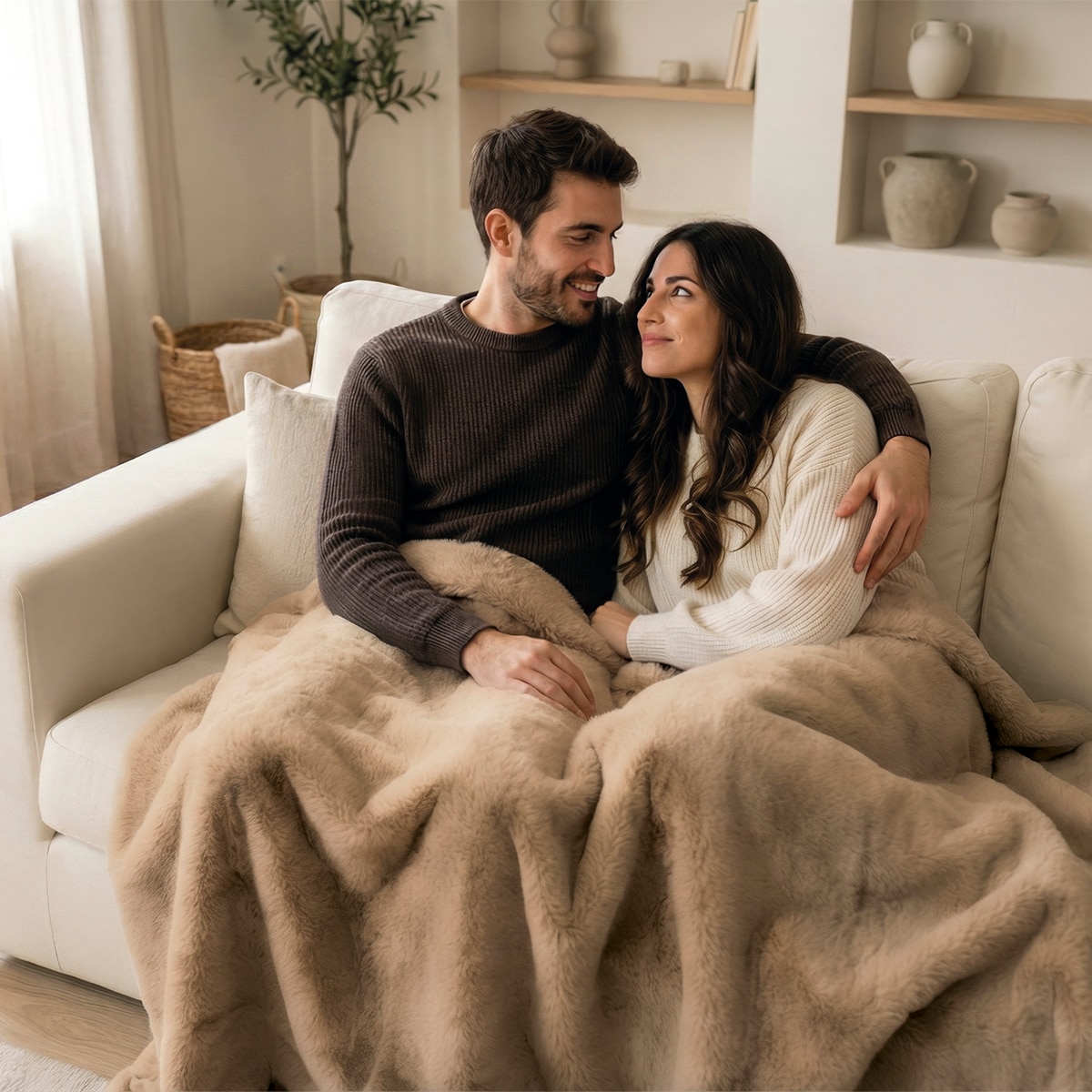 Manta eléctrica Daga Relax Suave Chic XL 180x140 - Marrón Marrón-4