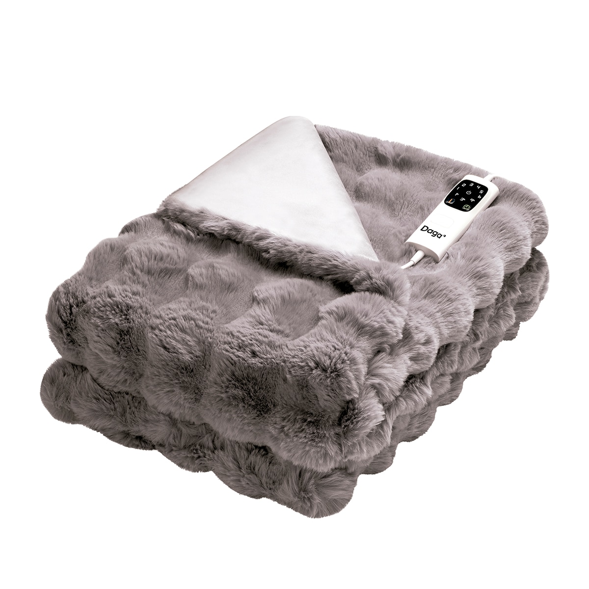 Manta eléctrica Daga Relax Suave Nube 160x120 - Gris oscuro Gris oscuro-1