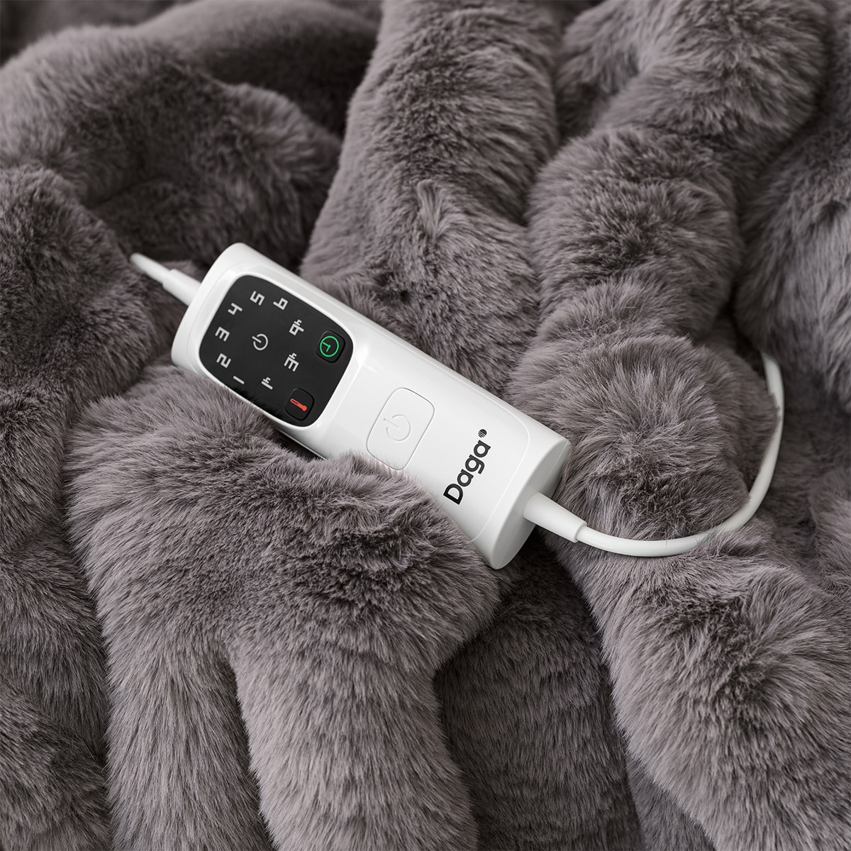 Manta eléctrica Daga Relax Suave Nube 160x120 - Gris oscuro Gris oscuro-4