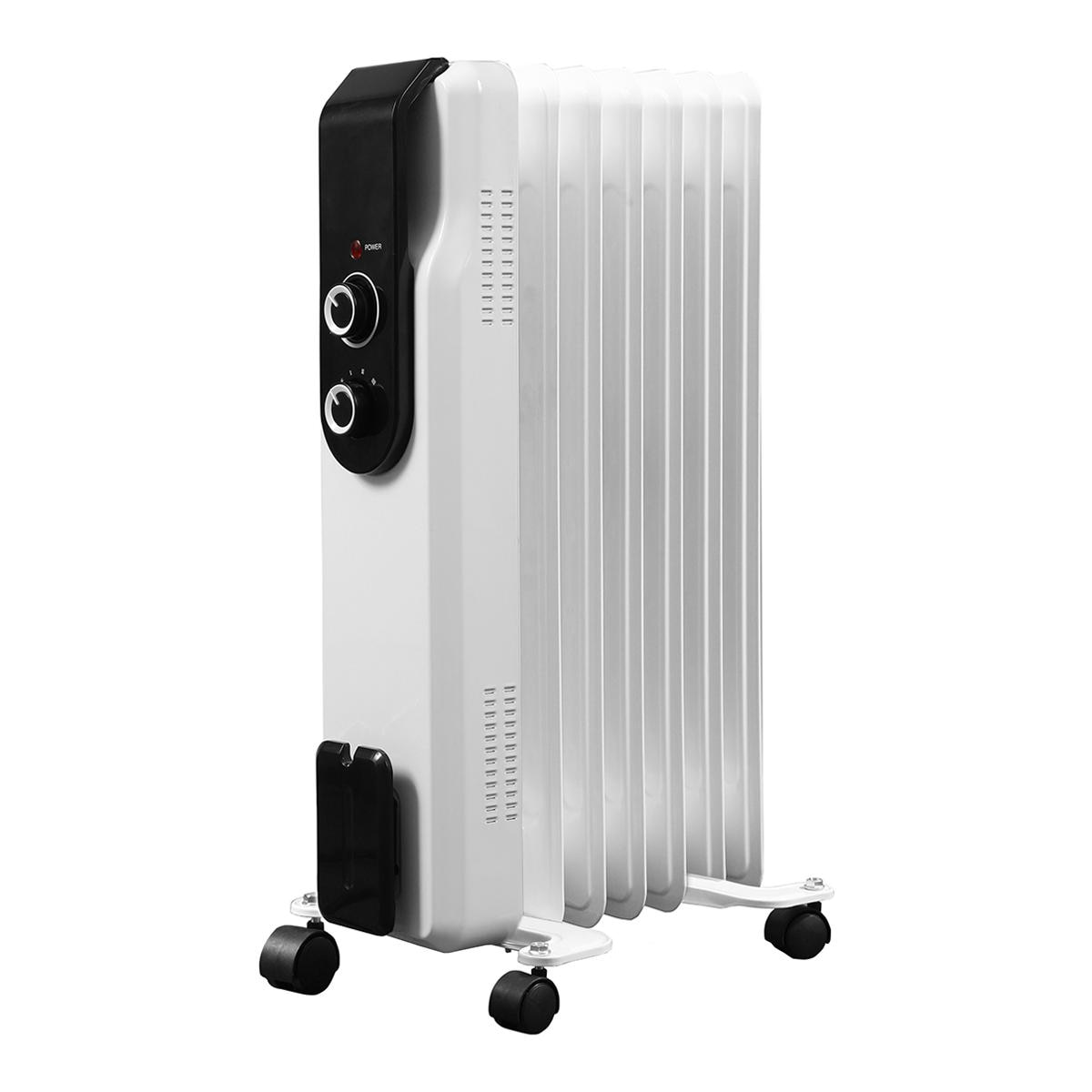 Radiador de aceite Saivod RA-150-7E de 7 elementos Blanco / Negro-3