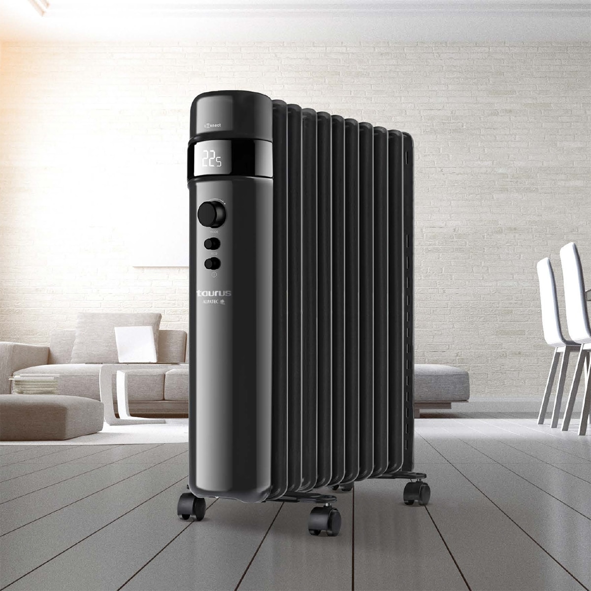 Radiador de aceite Taurus Agadir 2500 Connect WiFi Negro-3