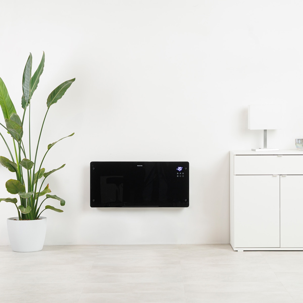 Imagen 4 de Radiador convector Paradiso Glass Connect 2000 - Negro Negro