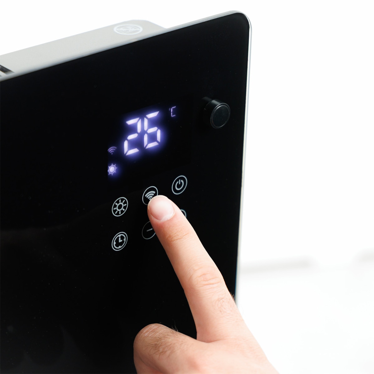 Imagen 6 de Radiador convector Paradiso Glass Connect 2000 - Negro Negro