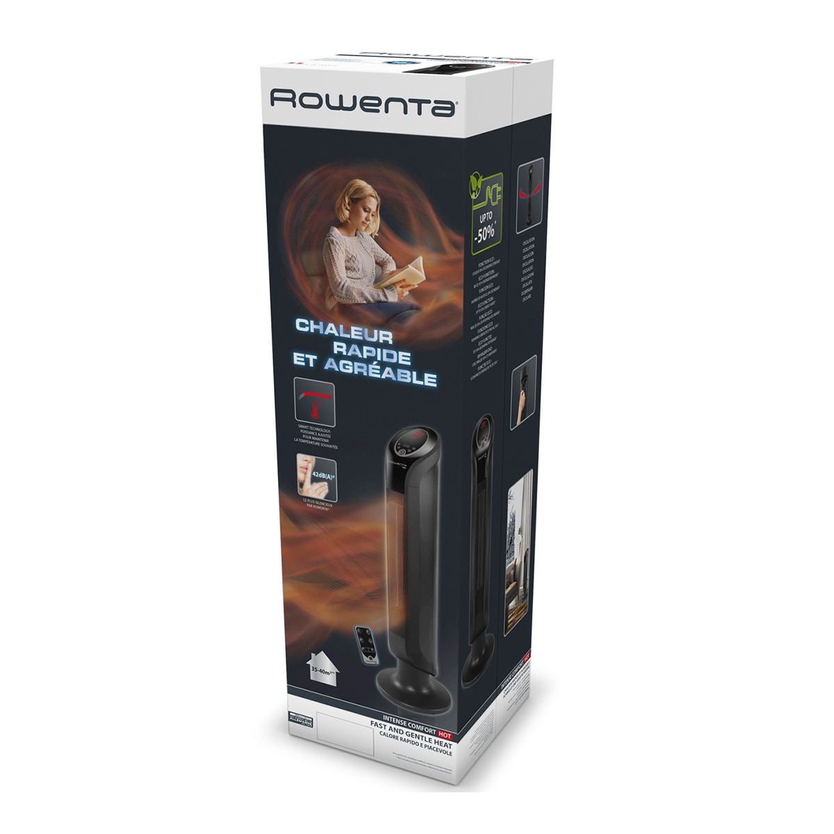 Calefactor Rowenta Intense Comfort Hot SO9420F0 cerámico - Negro Negro-7
