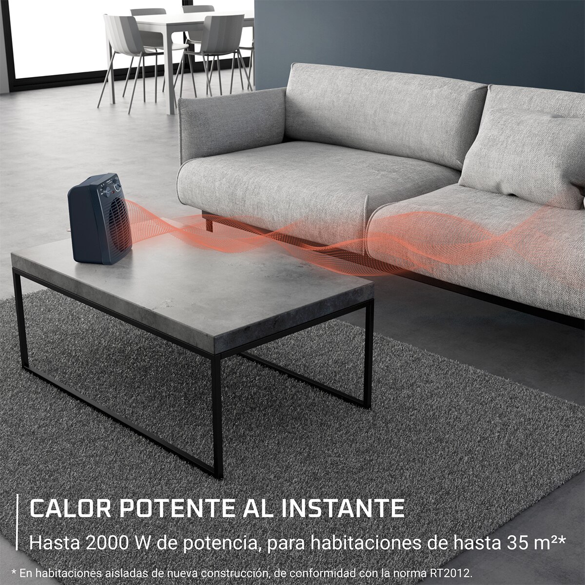 Calefactor Rowenta Eco Compact Power SO2211 Gris-7
