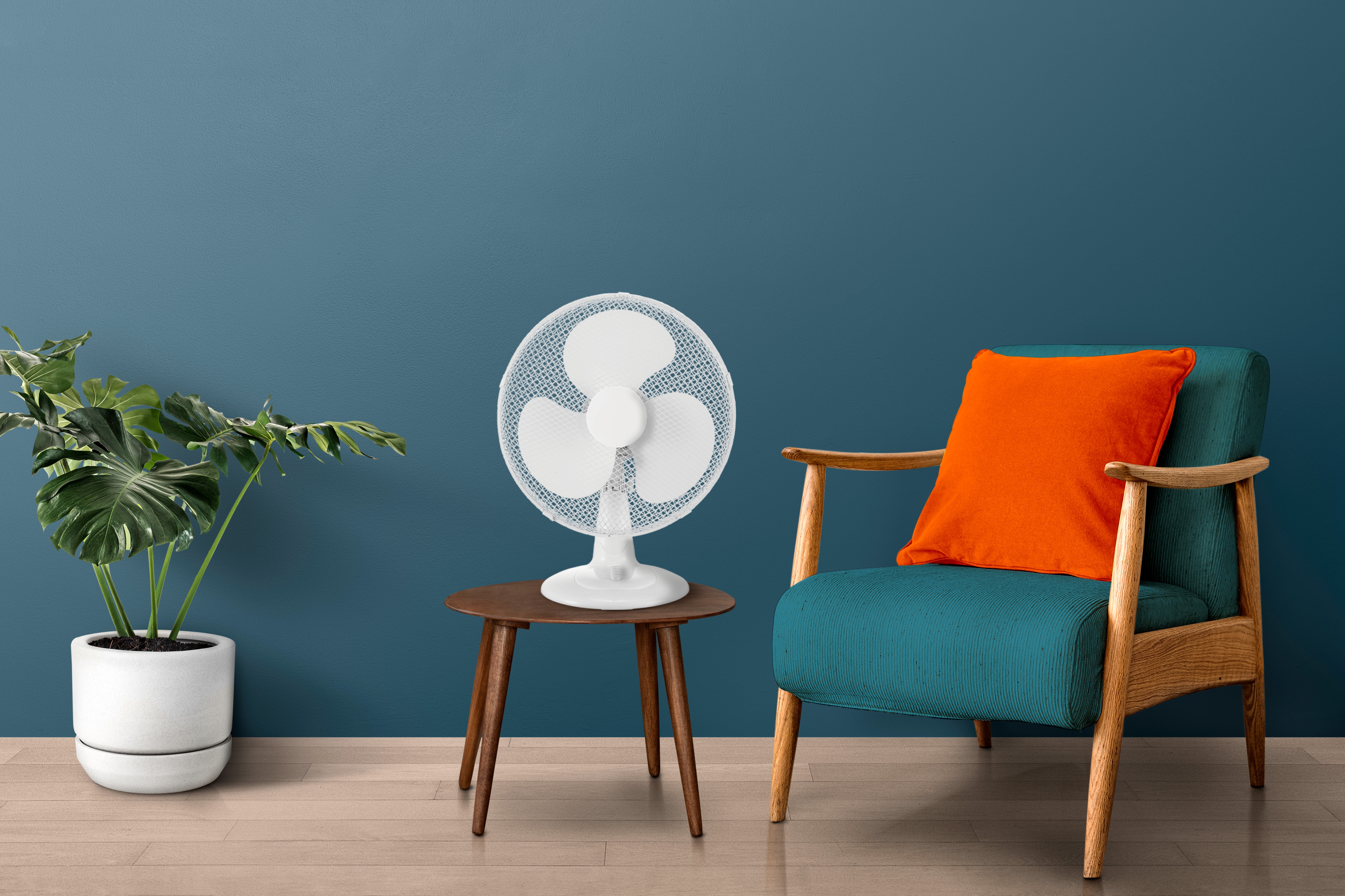Ventilador de mesa El Corte Inglés RT-30N 30 cm Blanco-2