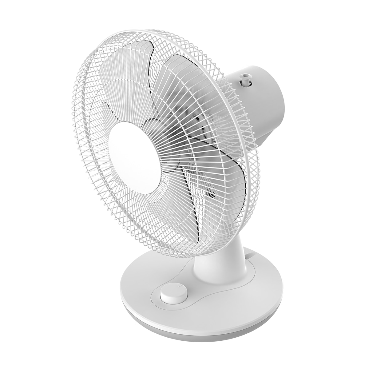 Ventilador de mesa El Corte Inglés Portonovo WT-902 con ángulo regulable Blanco-3
