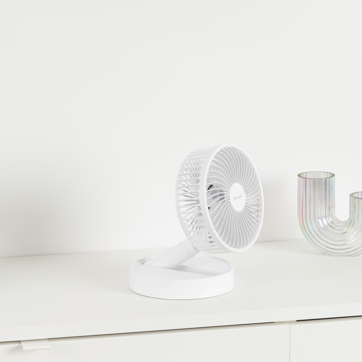 Ventilador de mesa Taurus Air Lite Fold&Go Blanco-9