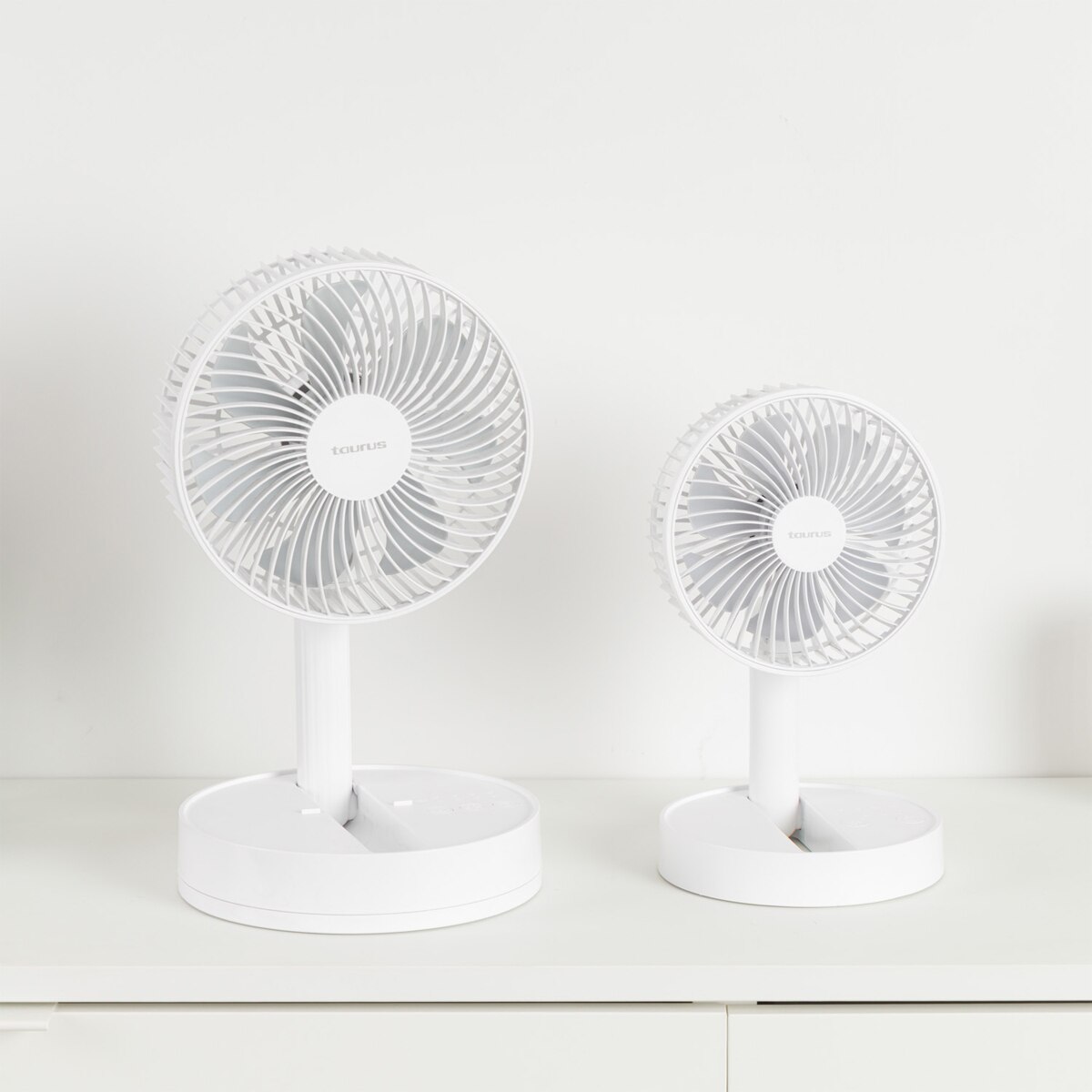 Ventilador de mesa Taurus Air Lite Fold&Go Blanco-12