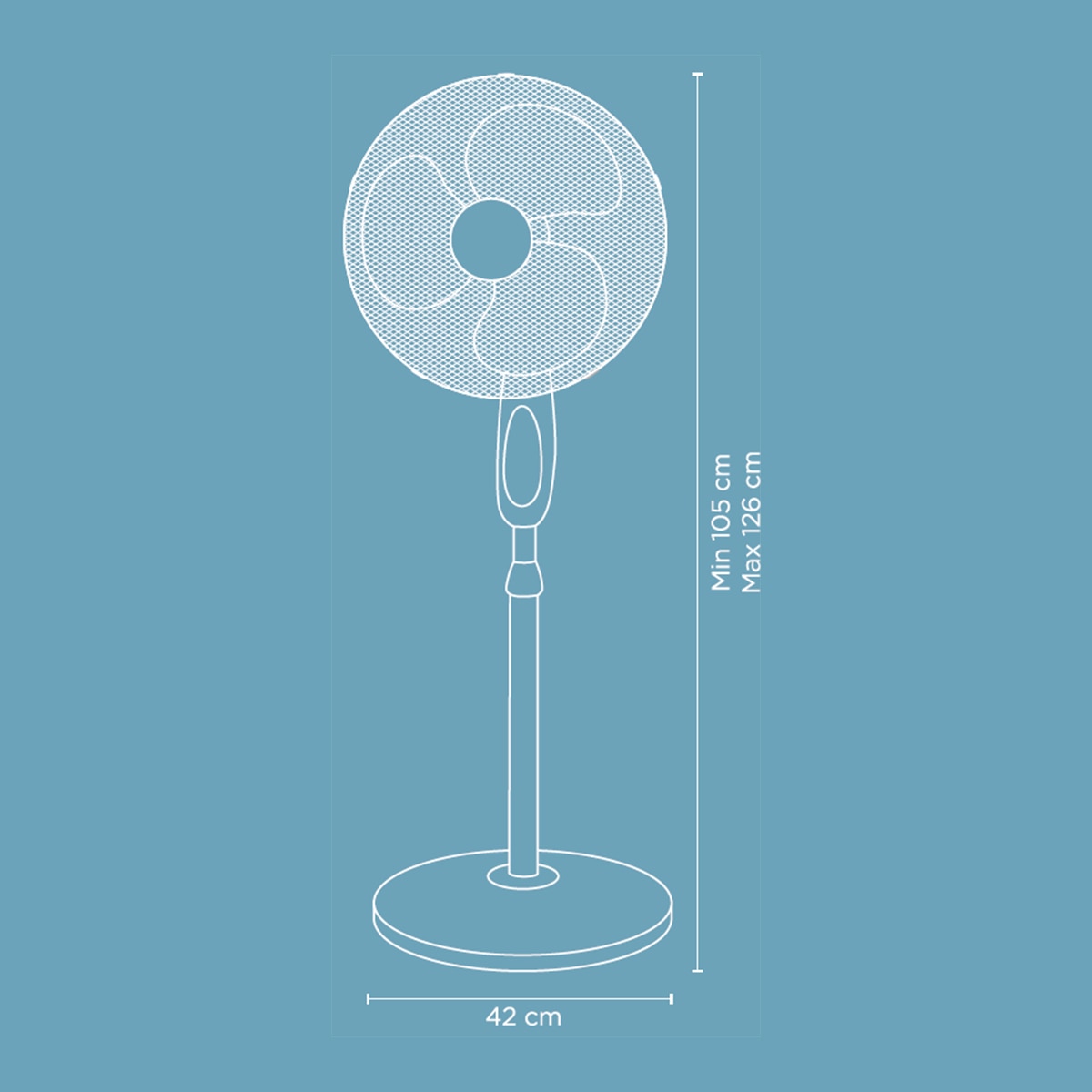 Ventilador de pie El Corte Inglés VP-40NRC con temporizador 6