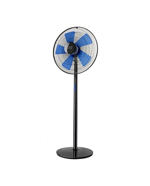 Ventilador de pie Taurus Boreal 16C Elegance con 5 aspas - Negro-Azul Negro-Azul-1