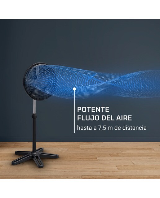 Ventilador de pie Rowenta VU3110 Turbo Essential con 3 velocidades 4