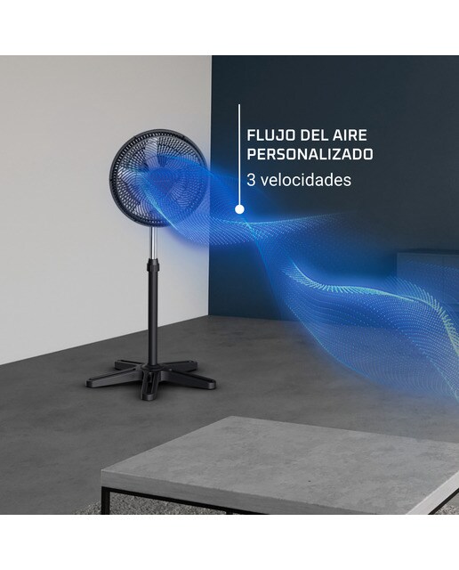 Ventilador de pie Rowenta VU3110 Turbo Essential con 3 velocidades 7