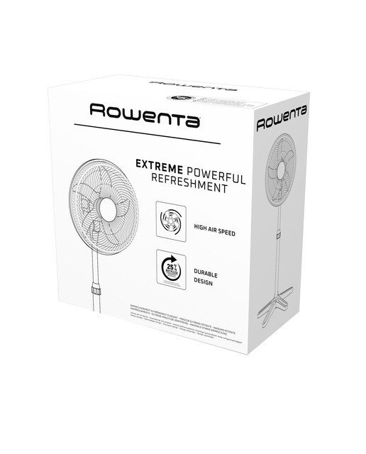 Ventilador de pie Rowenta VU3110 Turbo Essential con 3 velocidades 10