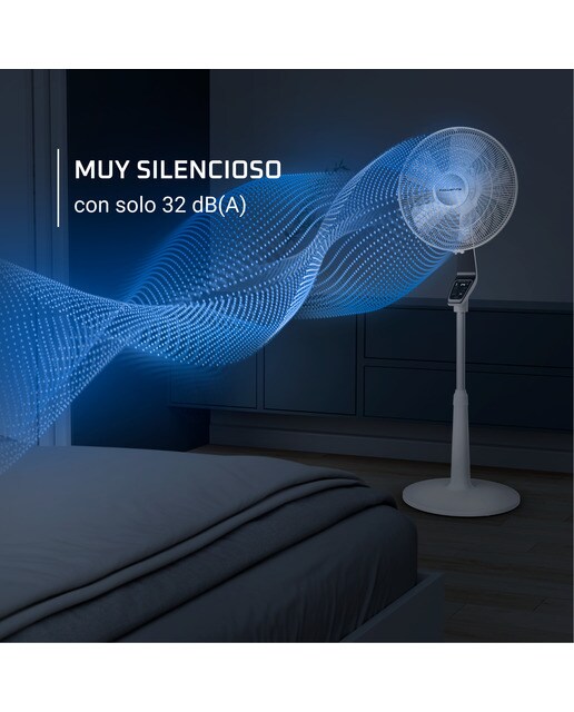 Ventilador de pie Rowenta Turbo Silence Extreme con pantalla LCD Blanco-4