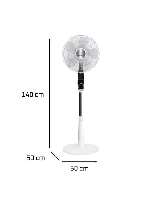 Ventilador de pie Rowenta Turbo Silence Extreme con pantalla LCD Blanco-9