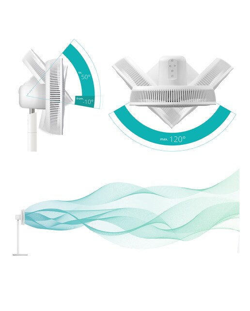 Ventilador de pie Duux Essence con 7 velocidades Blanco-11
