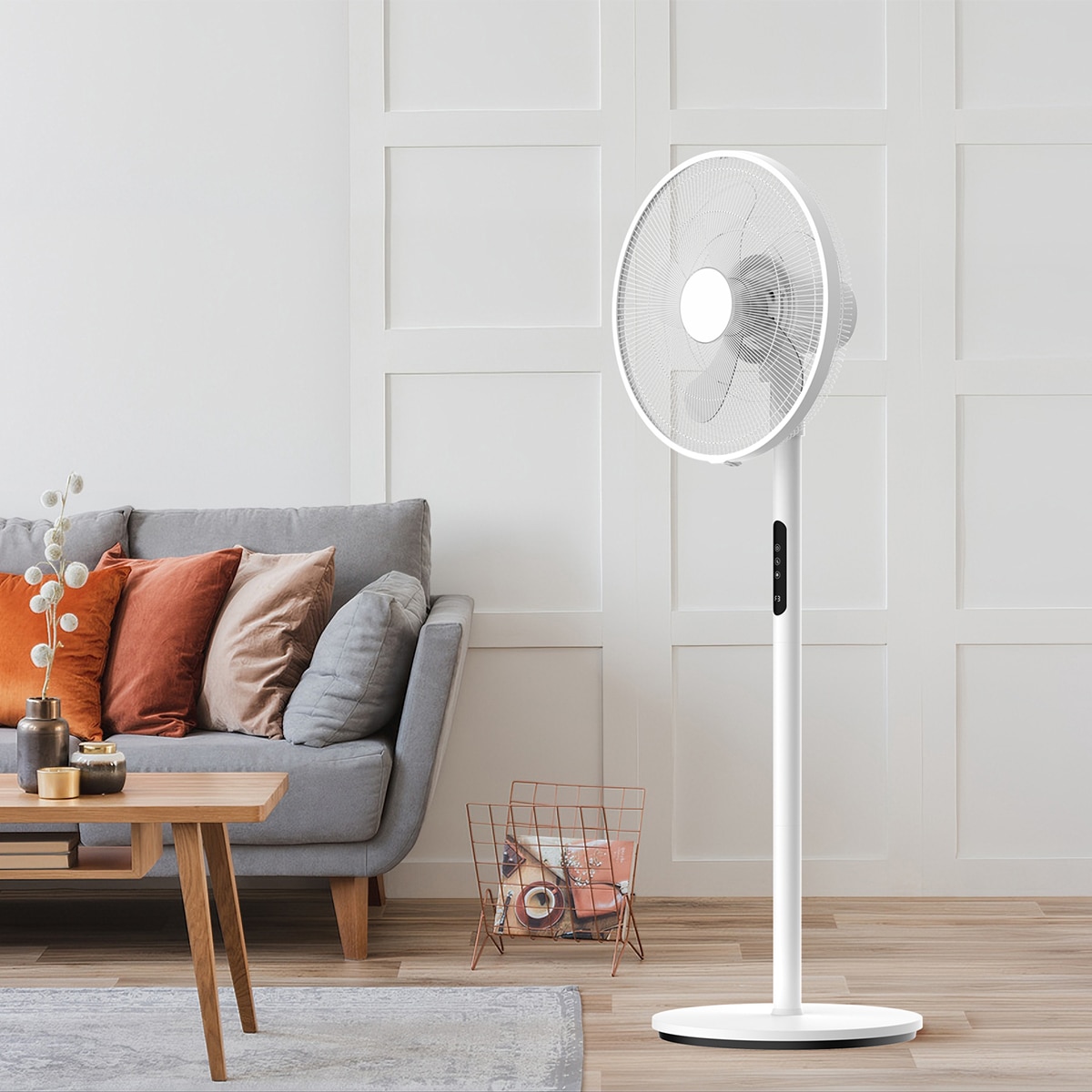 Ventilador de pie El Corte inglés SF705-1316E con 5 aspas 7