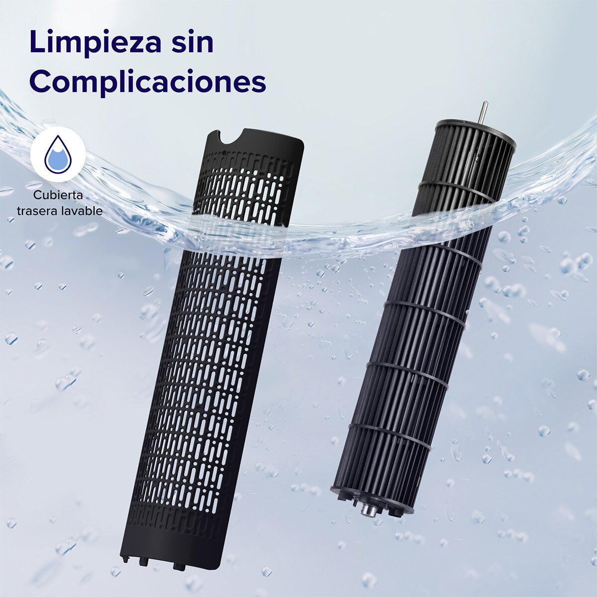 Ventilador de torre Levoit TempSense 36 Pro con tecnología Vortexair Negro-8