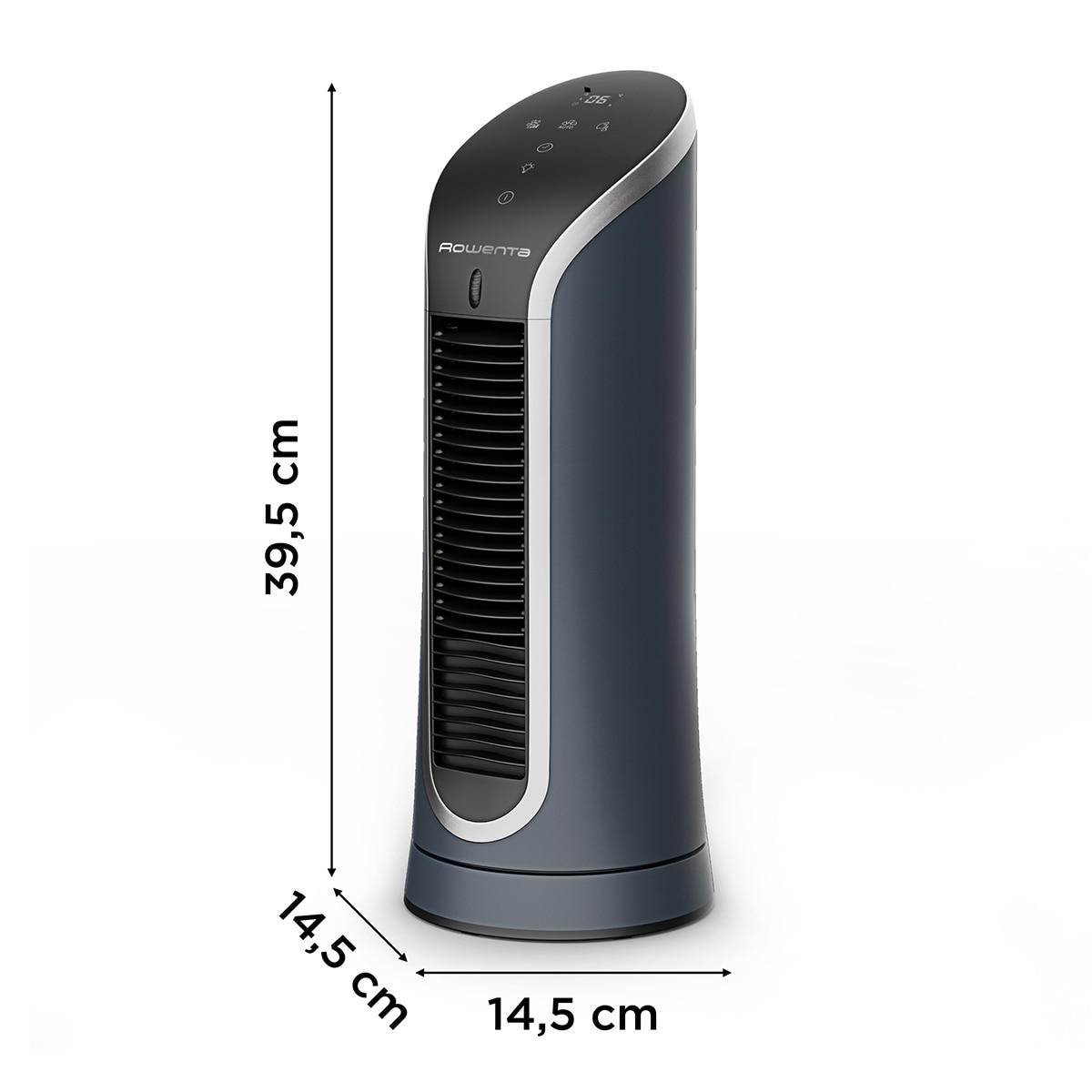 Mini Ventilador de Torre Rowenta Eole Compact, 6 velocidades, 2 modos automáticos,VU6220 Negro-3