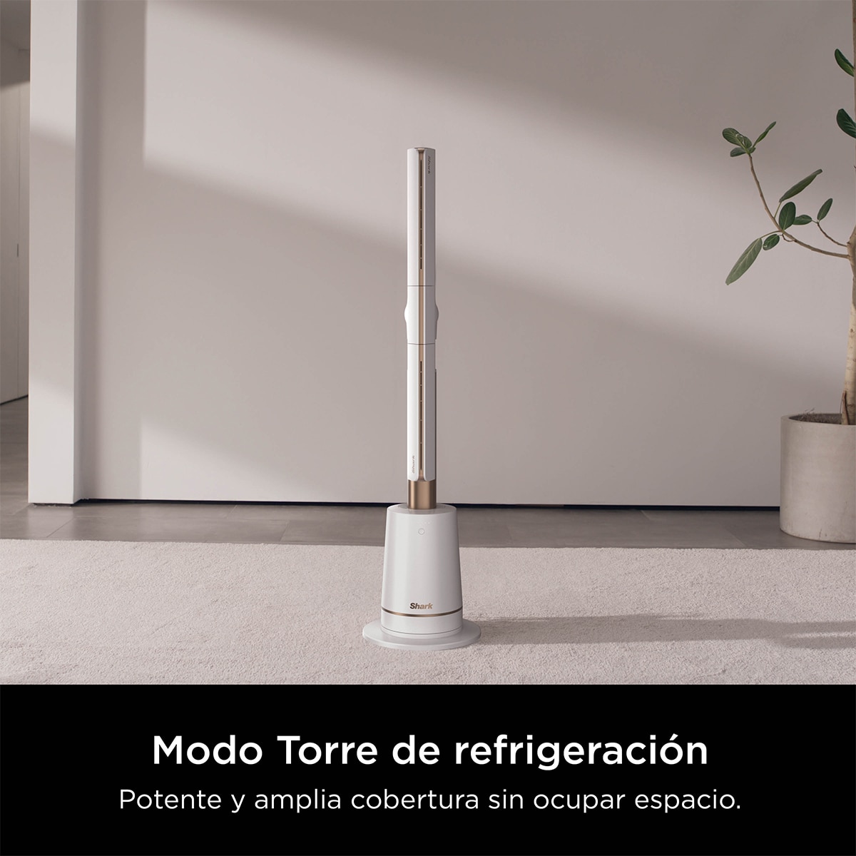 Ventilador de sobremesa Shark Turboblade sin aspas Blanco-7