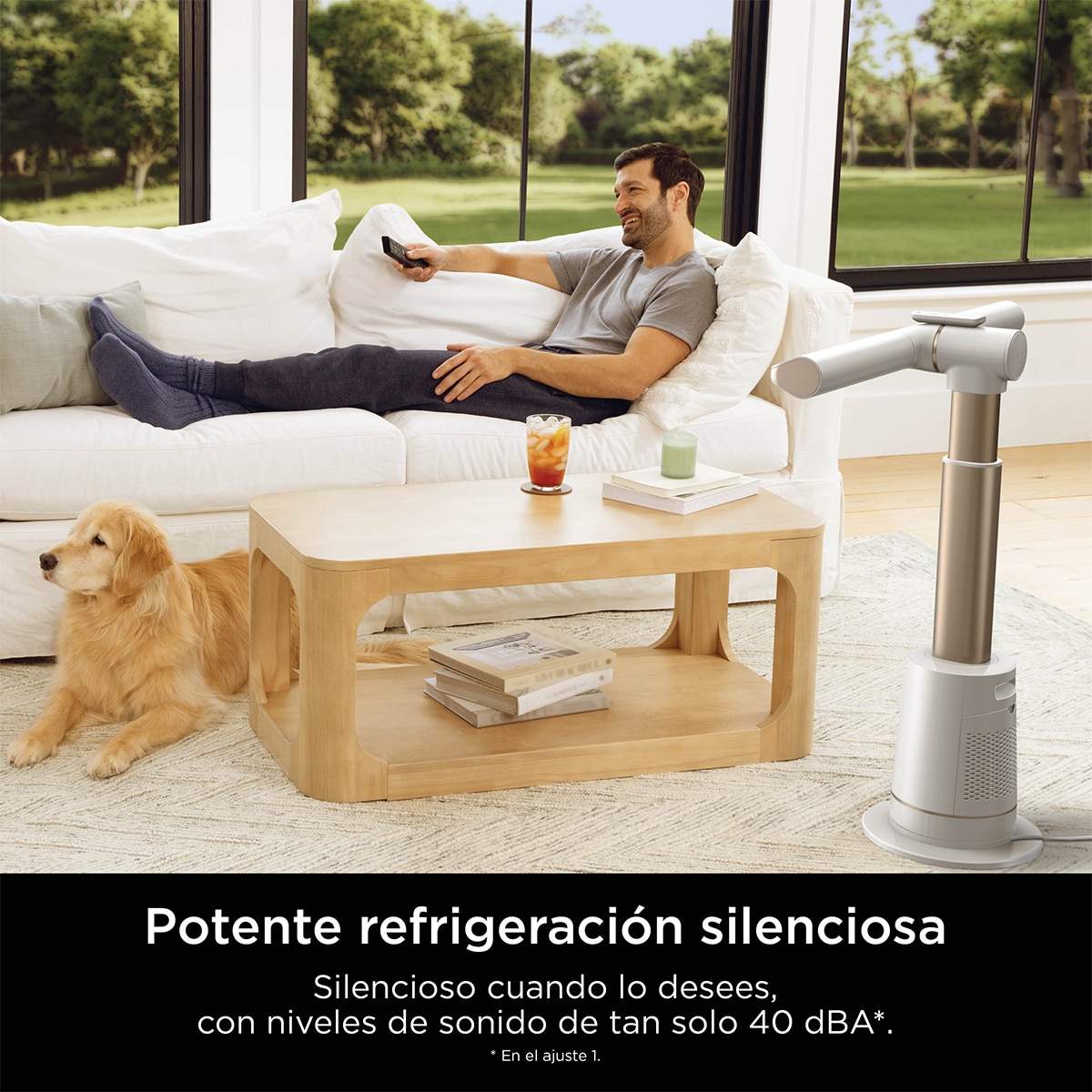 Ventilador de sobremesa Shark Turboblade sin aspas Blanco-8