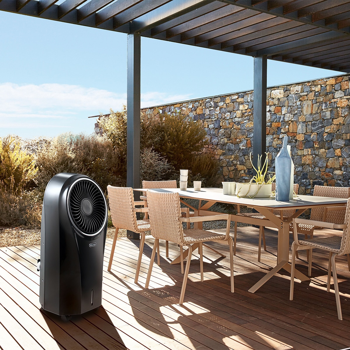 Climatizador evaporativo De'Longhi EV250.BK con ionizador y filtro anti polvo Negro-7