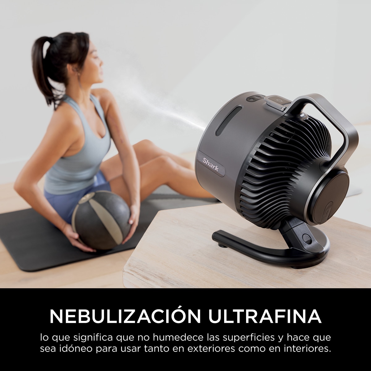 Ventilador de sobremesa Shark Flexibreeze interior / exterior Gris oscuro-10