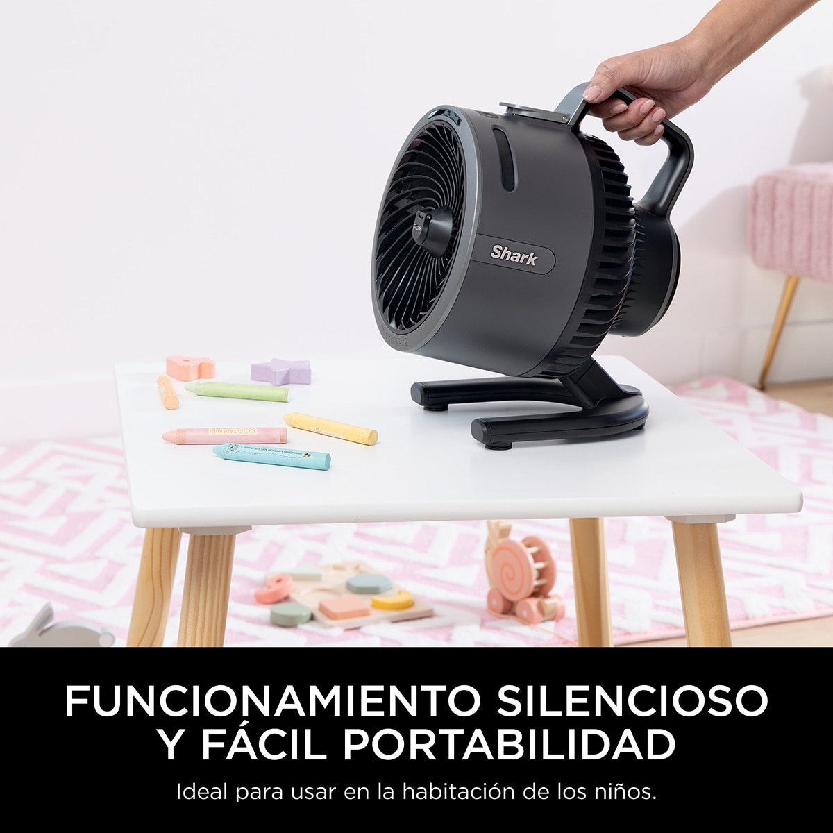Ventilador de sobremesa Shark Flexibreeze interior / exterior Gris oscuro-13