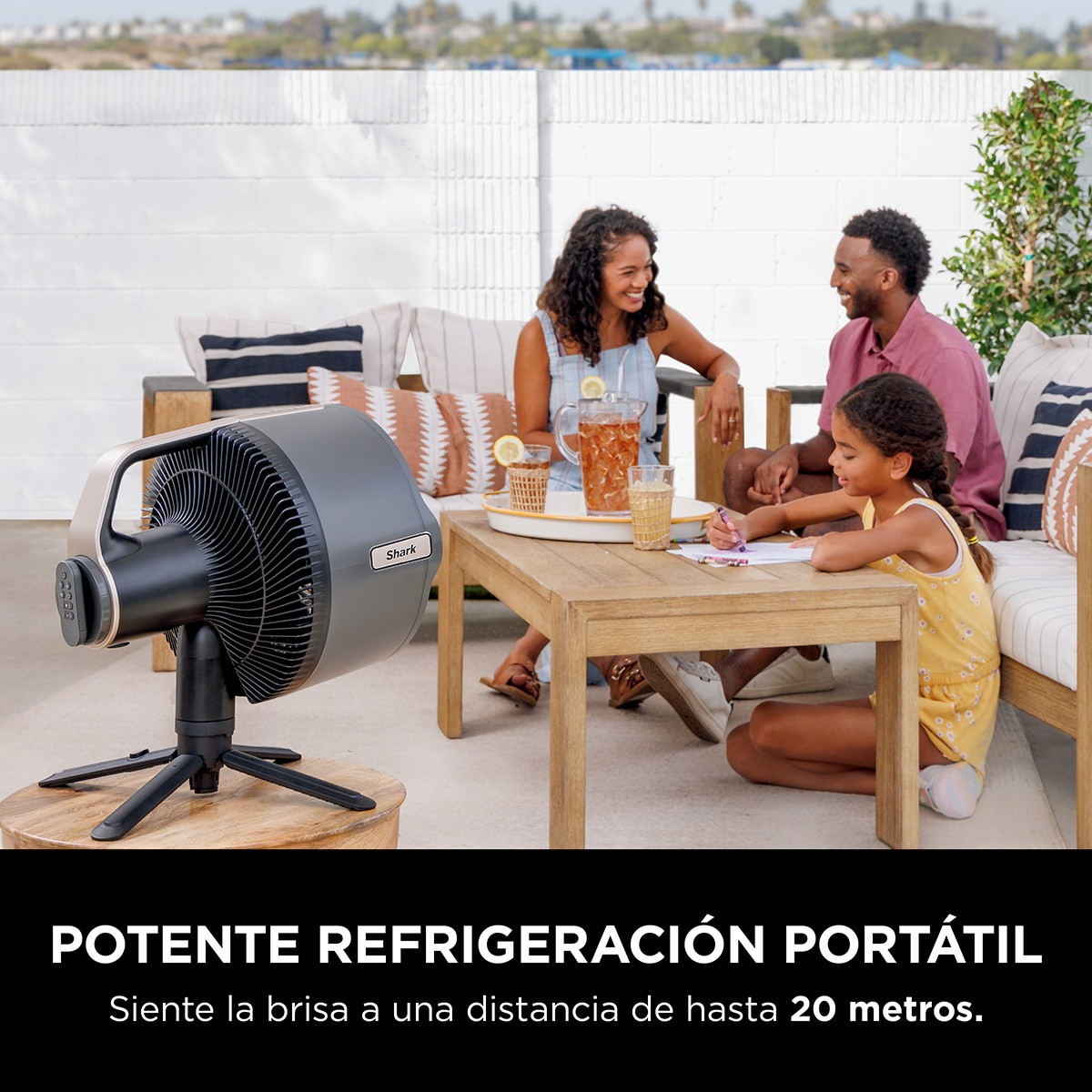 Ventilador portátil Shark Flexibreeze Go Gris-12