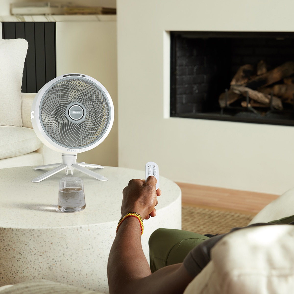 Ventilador de sobremesa Shark Flexibreeze con Tecnología CoolConect Gris-10