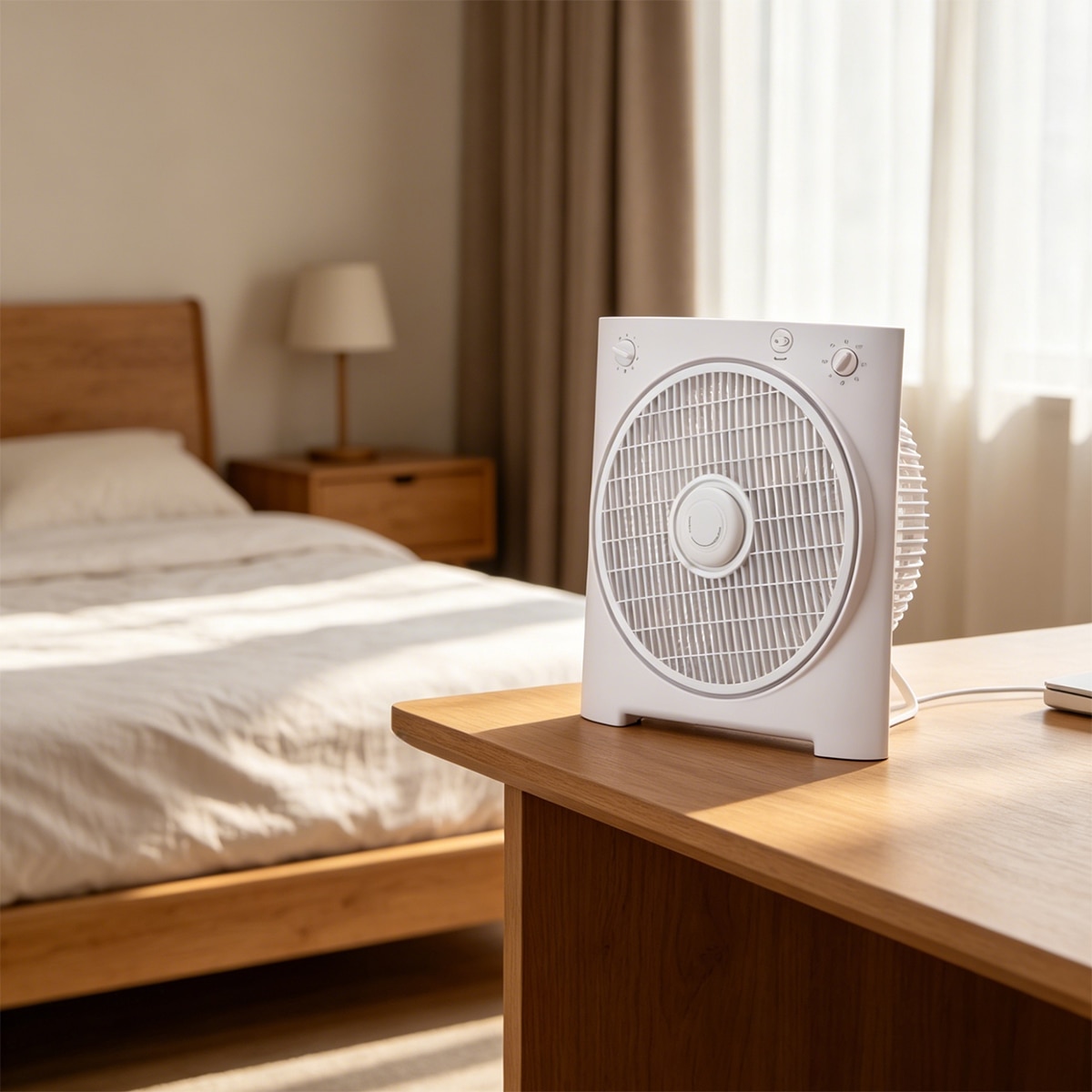 Ventilador de sobremesa El Corte Inglés TX-1211B-2 con 4 velocidades Blanco-11