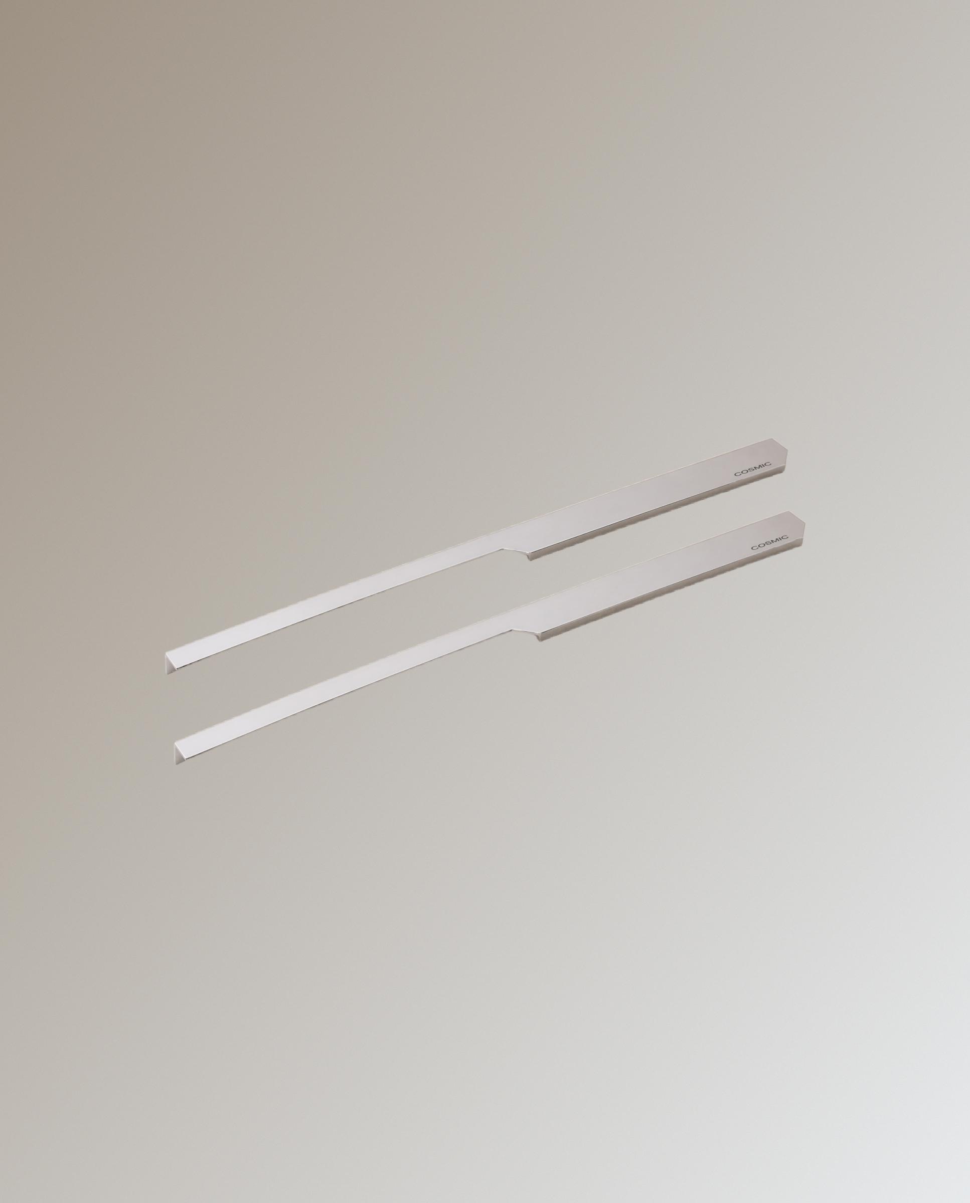 Set de 2 tiradores con forma para mueble de baño Wish Cosmic - Cromo 60 cm Cromo-1