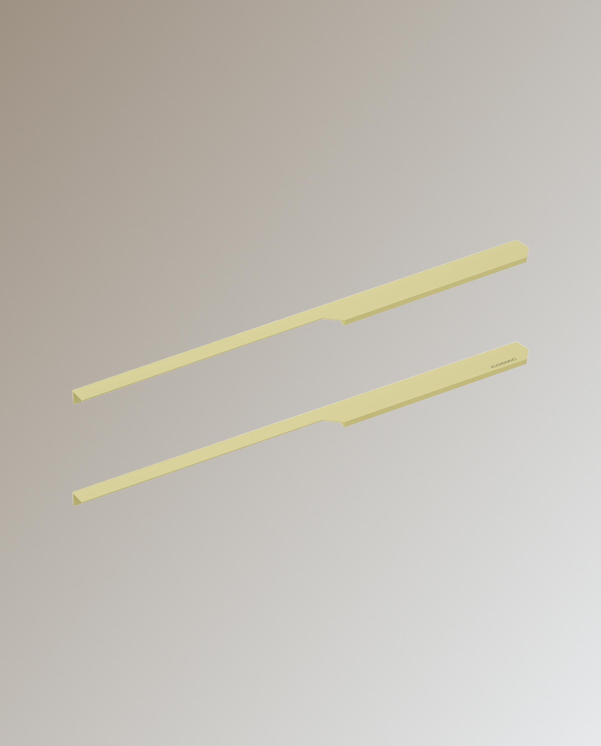 Imagen 0 de Set de 2 tiradores con forma para mueble de baño Wish Cosmic Oro brillo
