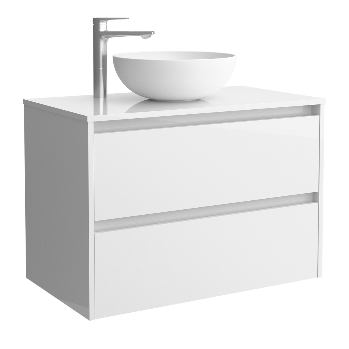 Salgar - Mueble de baño con 2 cajones para lavabo de sobre encimera Noja Salgar.