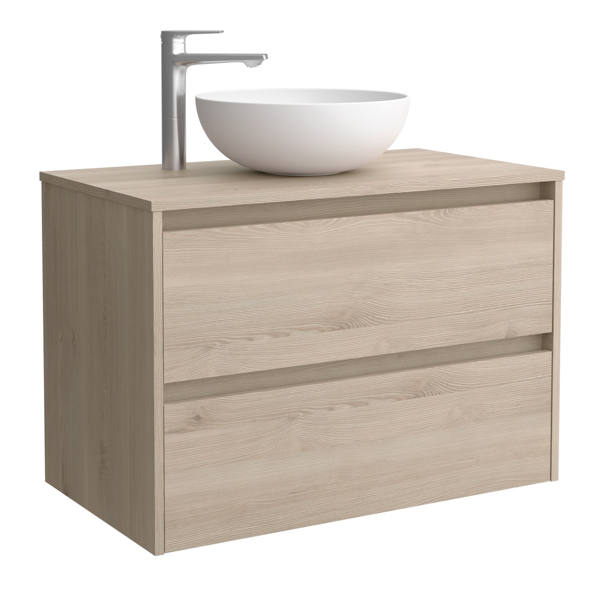 Salgar - Mueble de baño con 2 cajones para lavabo de sobre encimera Noja Salgar.