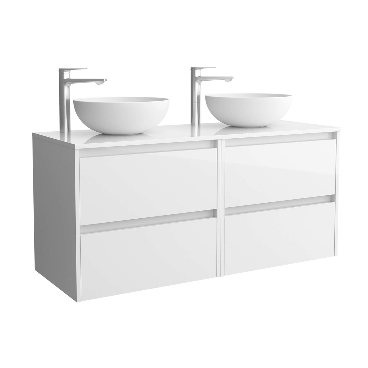 Salgar - Mueble de baño con 4 cajones para lavabo de sobre encimera Noja Salgar.