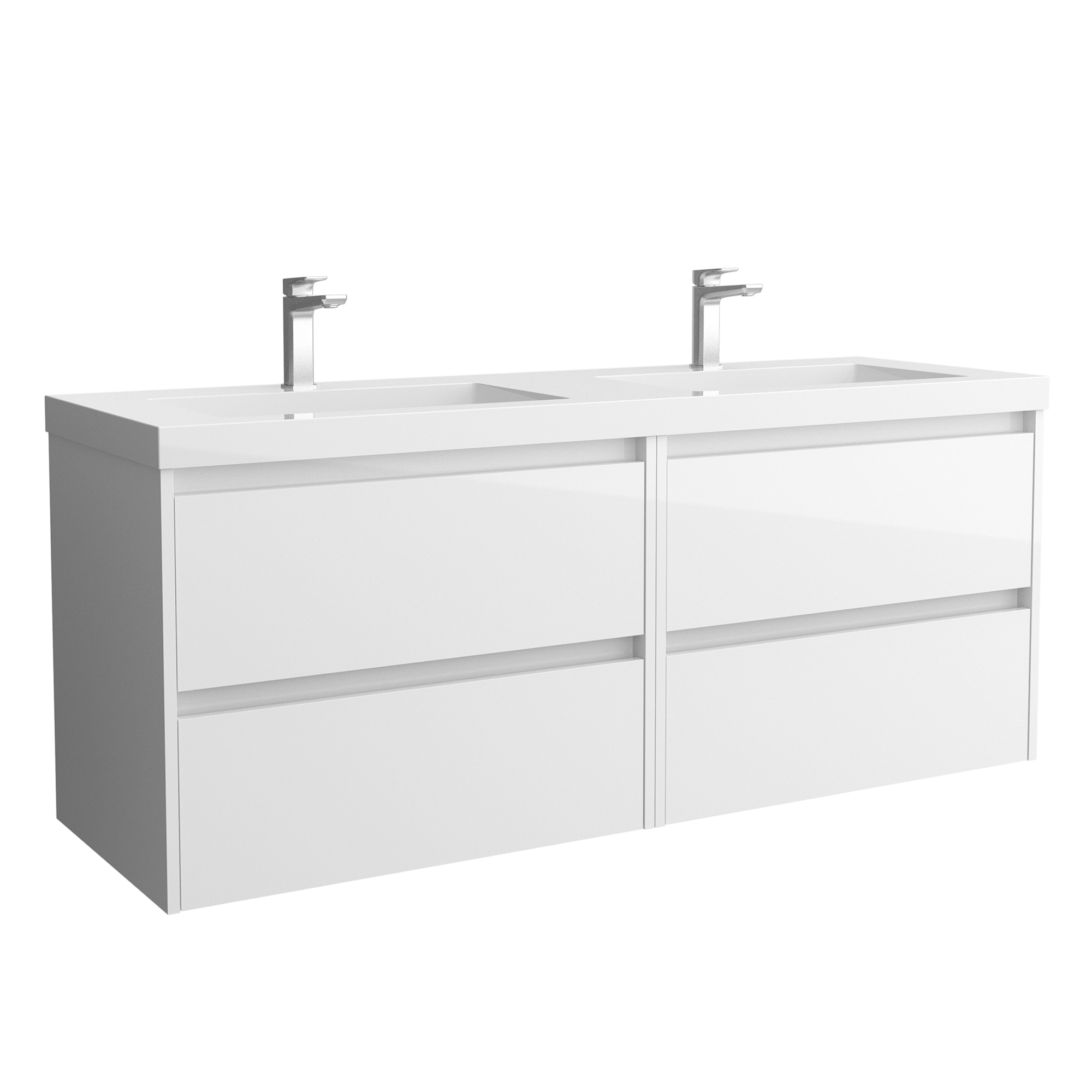 Salgar - Mueble de baño con 4 cajones y lavabo de carga mineral Noja Salgar.